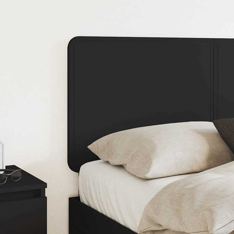 vidaXL Headboard with Headboard Black Oak 150 cm Engineered wood