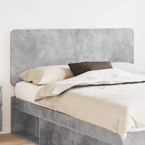vidaXL Headboard with Headboard Concrete Grey 150 cm Engineered wood