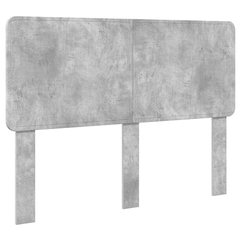 vidaXL Headboard with Headboard Concrete Grey 150 cm Engineered wood