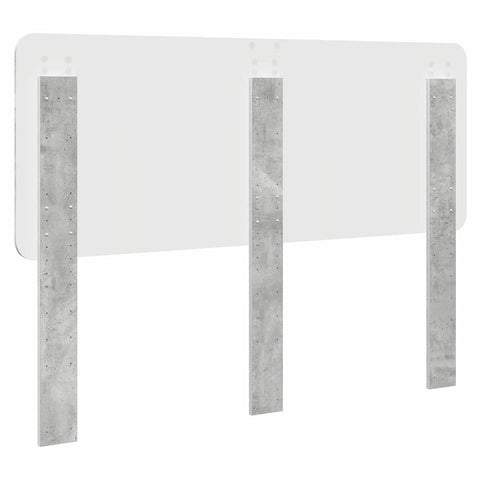 vidaXL Headboard with Headboard Concrete Grey 150 cm Engineered wood