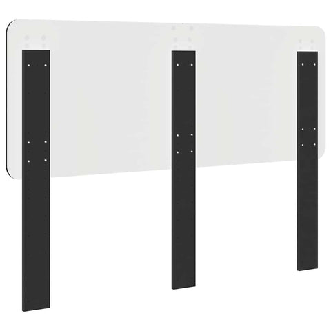vidaXL Headboard with Headboard Black Oak 140 cm Engineered wood