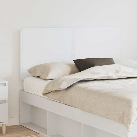 vidaXL Headboard with Headboard White 135 cm Engineered wood