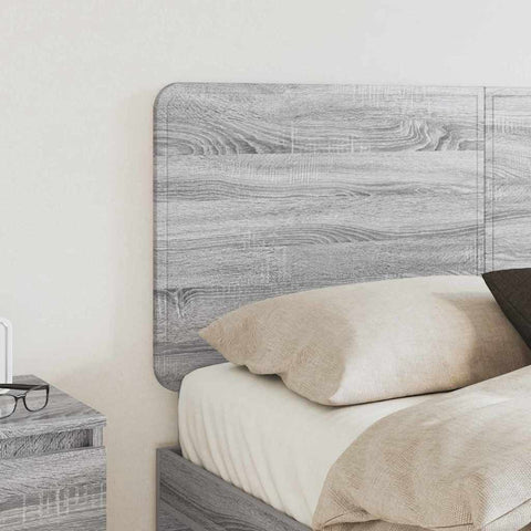 vidaXL Headboard with Headboard Grey Sonoma 135 cm Engineered wood