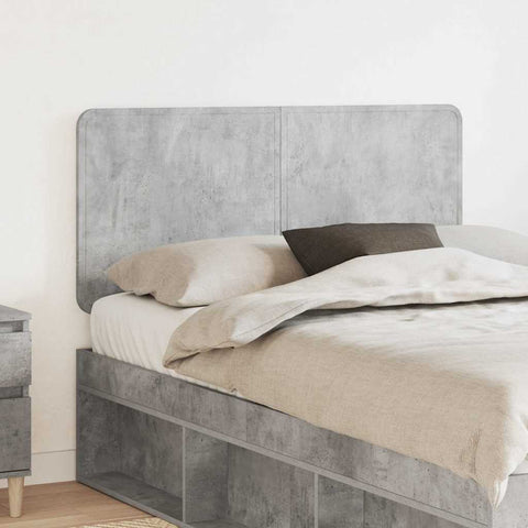 vidaXL Headboard with Headboard Concrete Grey 120 cm Engineered wood