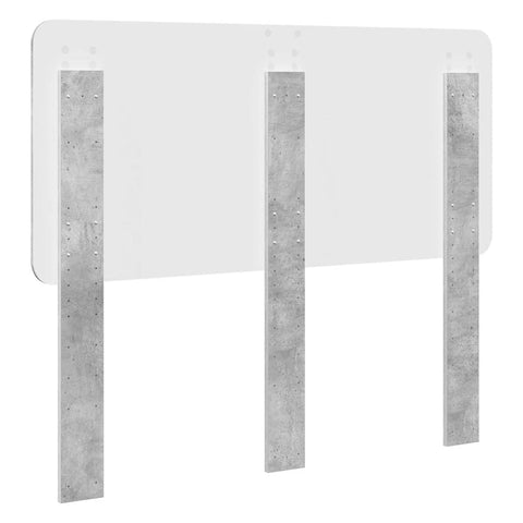 vidaXL Headboard with Headboard Concrete Grey 120 cm Engineered wood