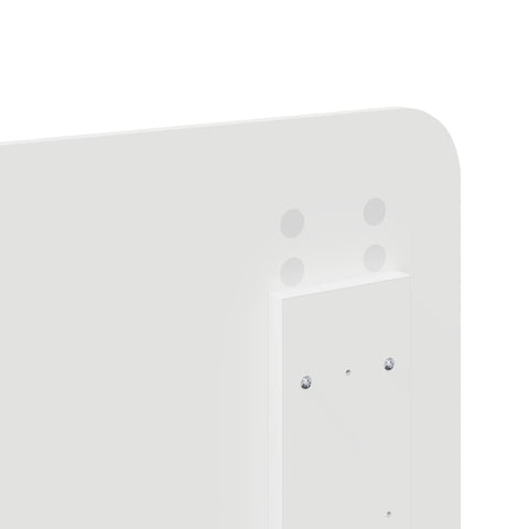 vidaXL Headboard with Headboard Gloss White 120 cm Engineered wood