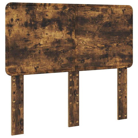 vidaXL Headboard with Headboard Smoked Oak 120 cm Engineered wood