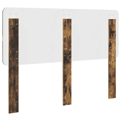 vidaXL Headboard with Headboard Smoked Oak 120 cm Engineered wood