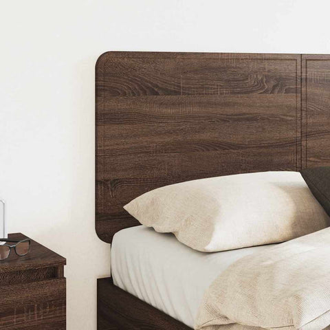 vidaXL Headboard with Headboard Brown Oak 120 cm Engineered wood