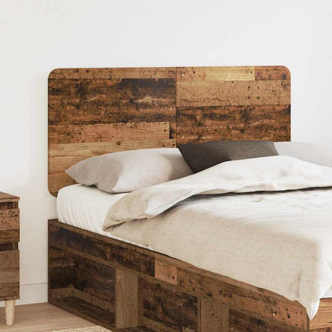 vidaXL Headboard with Headboard Old Wood 120 cm Engineered wood