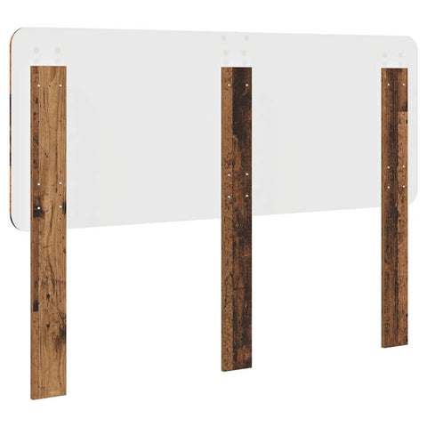 vidaXL Headboard with Headboard Old Wood 120 cm Engineered wood