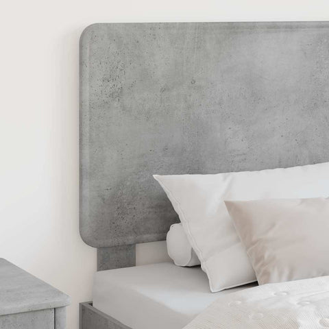 vidaXL Headboard with Headboard Concrete Grey 90 cm Engineered wood