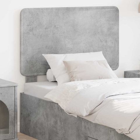 vidaXL Headboard with Headboard Concrete Grey 90 cm Engineered wood