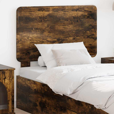 vidaXL Headboard with Headboard Smoked Oak 80 cm Engineered wood
