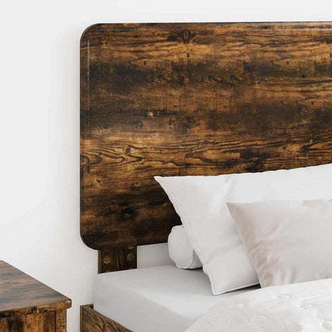 vidaXL Headboard with Headboard Smoked Oak 75 cm Engineered wood