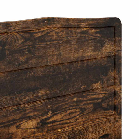 vidaXL Headboard with Headboard Smoked Oak 200 cm Engineered wood