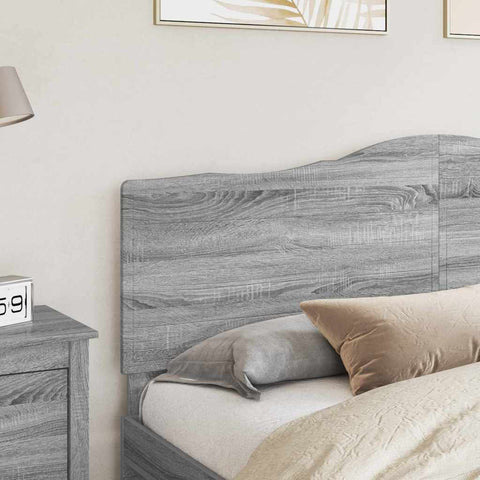 vidaXL Headboard with Headboard Grey Sonoma 200 cm Engineered wood
