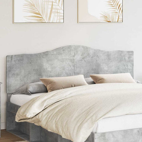 vidaXL Headboard with Headboard Concrete Grey 180 cm Engineered wood