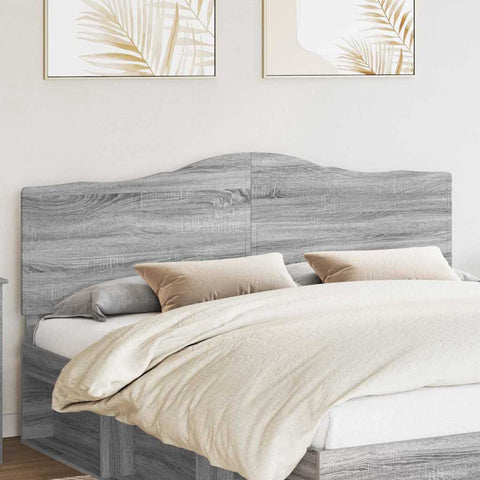 vidaXL Headboard with Headboard Grey Sonoma 180 cm Engineered wood