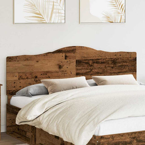 vidaXL Headboard with Headboard Old Wood 180 cm Engineered wood