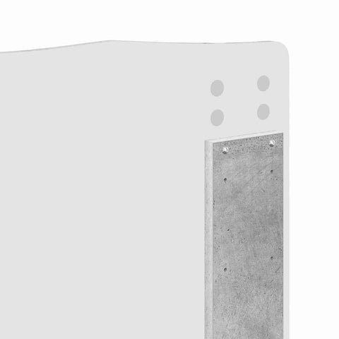 vidaXL Headboard with Headboard Concrete Grey 150 cm Engineered wood