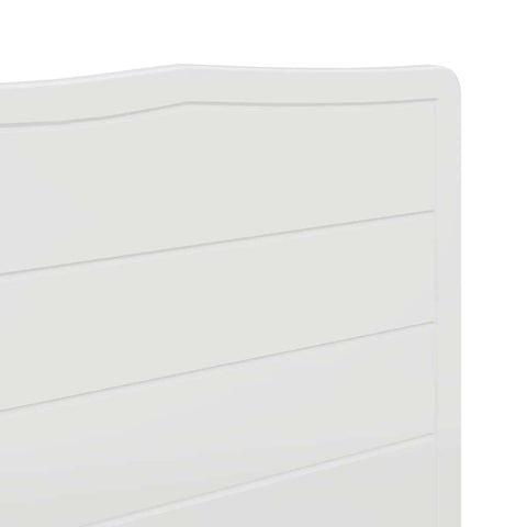 vidaXL Headboard with Headboard Gloss White 150 cm Engineered wood