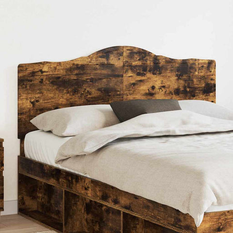 vidaXL Headboard with Headboard Smoked Oak 150 cm Engineered wood