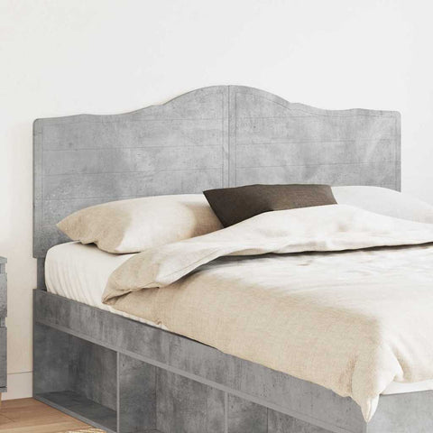 vidaXL Headboard with Headboard Concrete Grey 140 cm Engineered wood