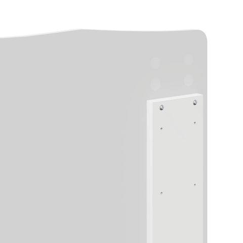 vidaXL Headboard with Headboard White 135 cm Engineered wood