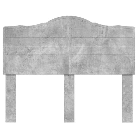 vidaXL Headboard with Headboard Concrete Grey 135 cm Engineered wood