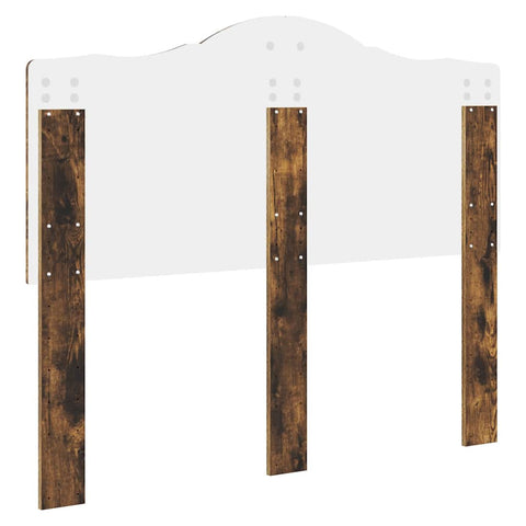 vidaXL Headboard with Headboard Smoked Oak 135 cm Engineered wood