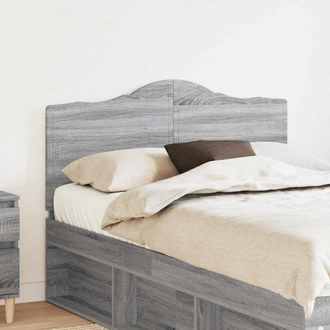 vidaXL Headboard with Headboard Grey Sonoma 135 cm Engineered wood