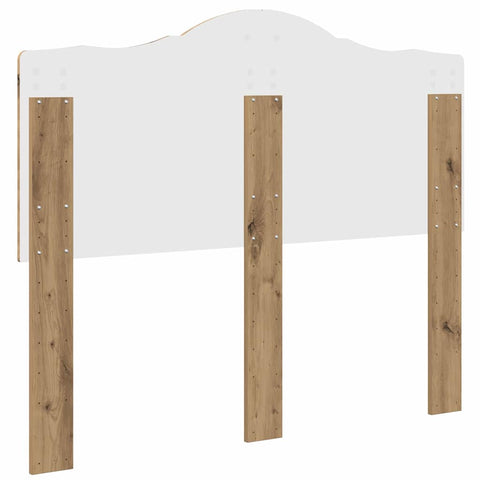 vidaXL Headboard with Headboard Artisan Oak 135 cm Engineered wood