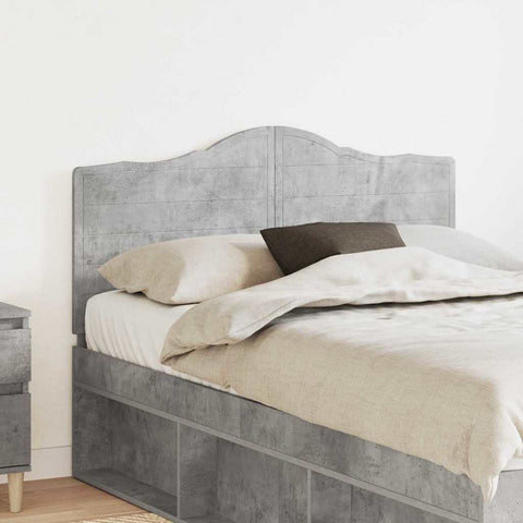 vidaXL Headboard with Headboard Concrete Grey 120 cm Engineered wood