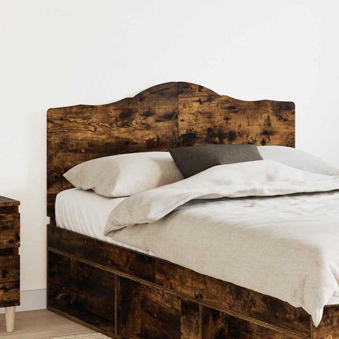 vidaXL Headboard with Headboard Smoked Oak 120 cm Engineered wood