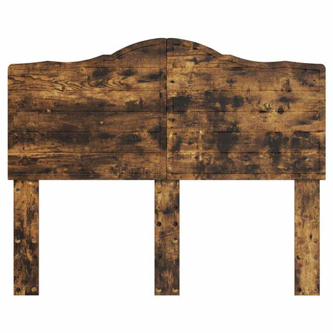vidaXL Headboard with Headboard Smoked Oak 120 cm Engineered wood