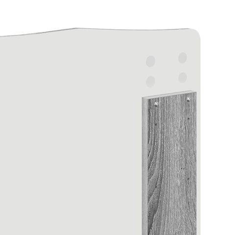 vidaXL Headboard with Headboard Grey Sonoma 120 cm Engineered wood