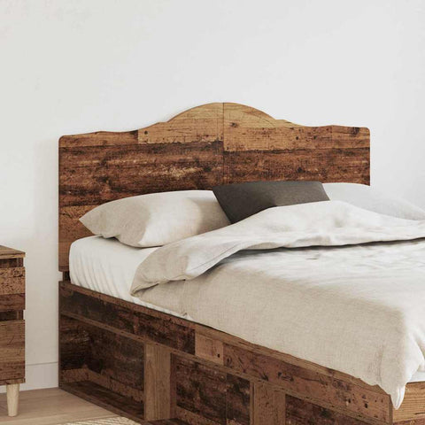 vidaXL Headboard with Headboard Old Wood 120 cm Engineered wood