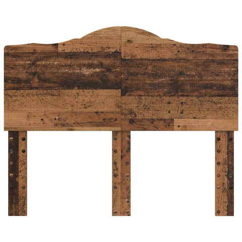 vidaXL Headboard with Headboard Old Wood 120 cm Engineered wood