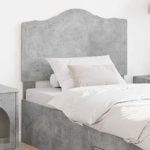 vidaXL Headboard with Headboard Concrete Grey 100 cm Engineered wood