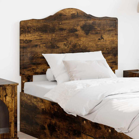 vidaXL Headboard with Headboard Smoked Oak 100 cm Engineered wood