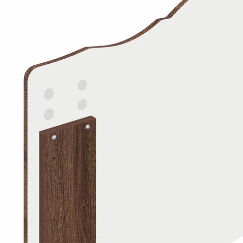 vidaXL Headboard with Headboard Brown Oak 80 cm Engineered wood