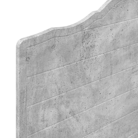 vidaXL Headboard with Headboard Concrete Grey 75 cm Engineered wood