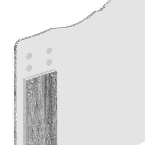 vidaXL Headboard with Headboard Grey Sonoma 75 cm Engineered wood