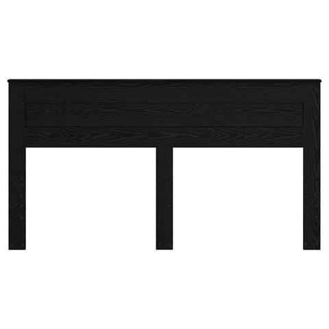 vidaXL Headboard with Headboard Black Oak 200 cm Engineered wood