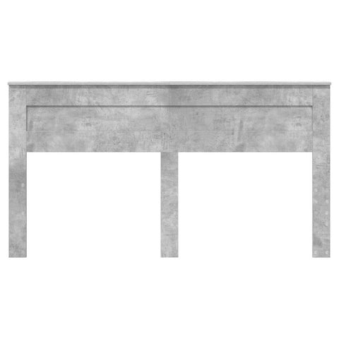 vidaXL Headboard with Headboard Concrete Grey 200 cm Engineered wood