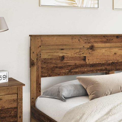 vidaXL Headboard with Headboard Old Wood 200 cm Engineered wood
