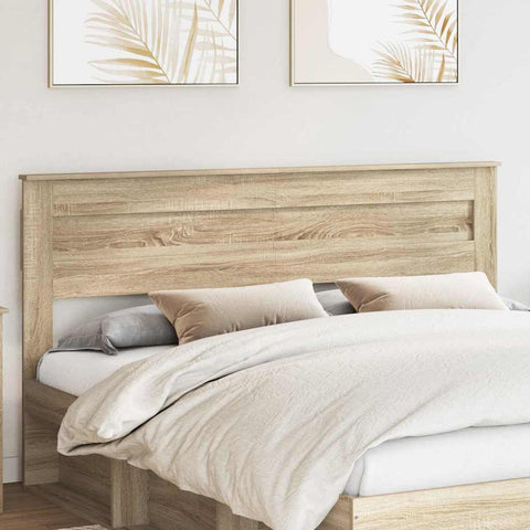 vidaXL Headboard with Headboard Sonoma Oak 180 cm Engineered wood
