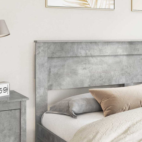 vidaXL Headboard with Headboard Concrete Grey 180 cm Engineered wood