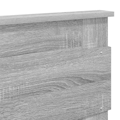 vidaXL Headboard with Headboard Grey Sonoma 180 cm Engineered wood